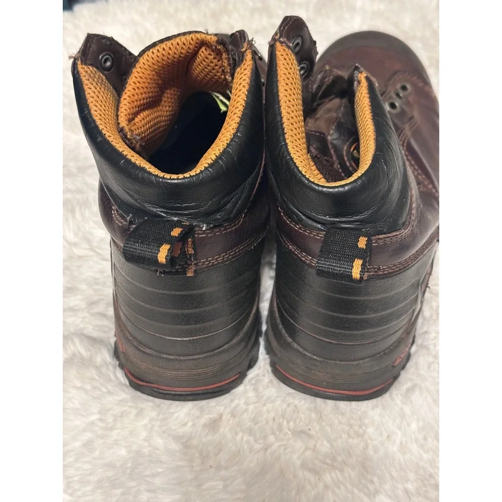 Timberland PRO Brown Leather‎ Steel Toe Work Boots Ankle Boots
